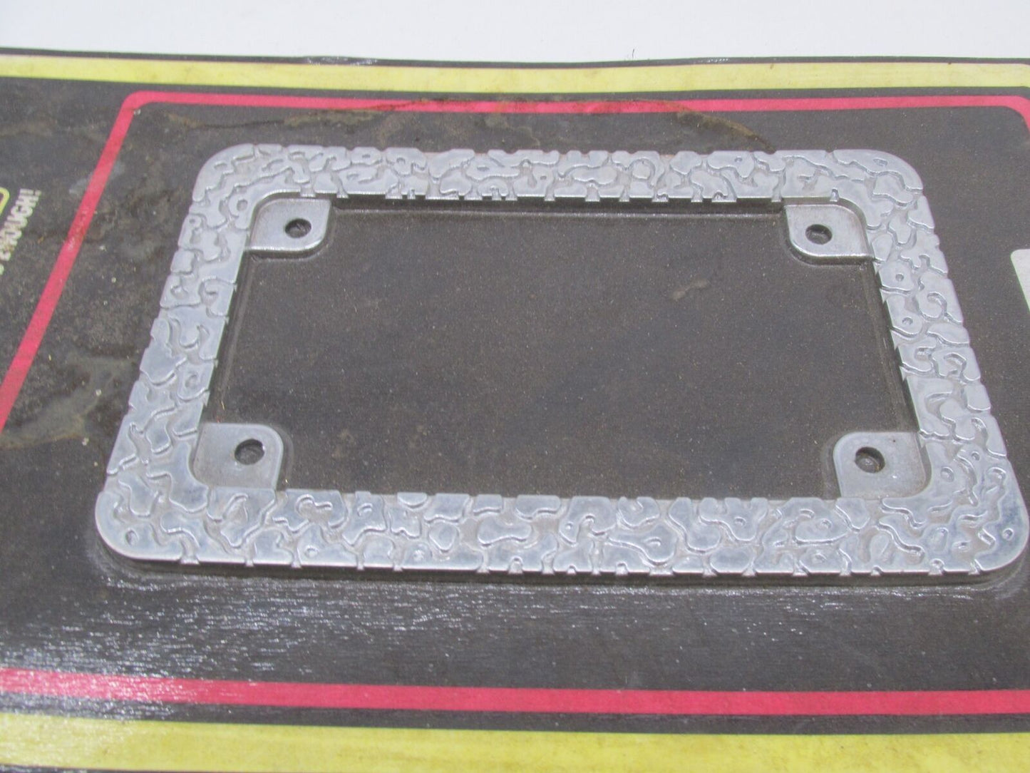 Russell Chrome Universal Motorcycle Nevada Nugget License Plate Frame 13021