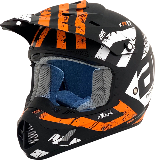 AFX FX-17 Attack Helmet Matte Black/Orange 3XL 0110-7641