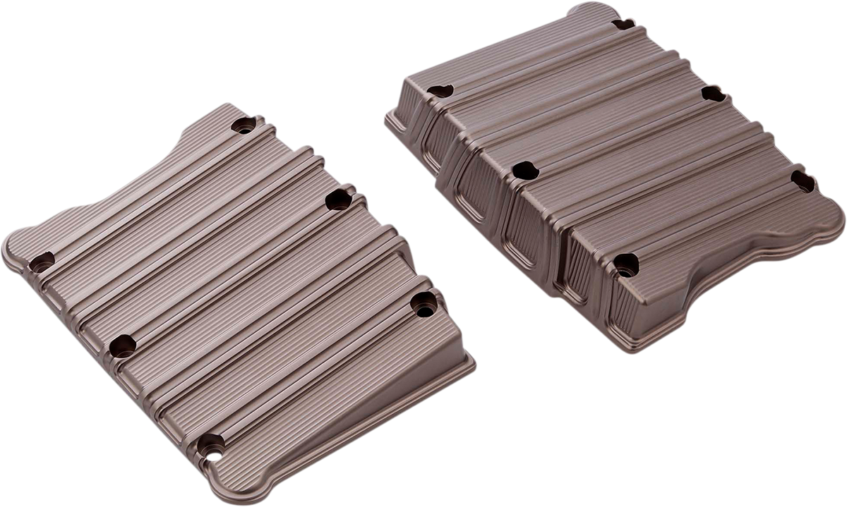 Arlen Ness 10-Gauge Rocker Box Top Covers Titanium 18-257