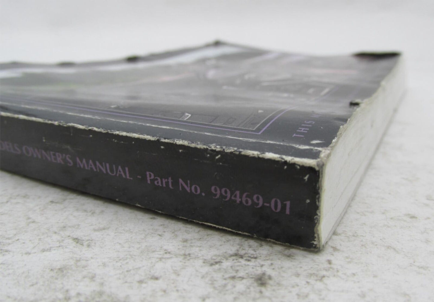 Harley-Davidson Official Factory 2001 Softail Owner's Manual Book 99469-01