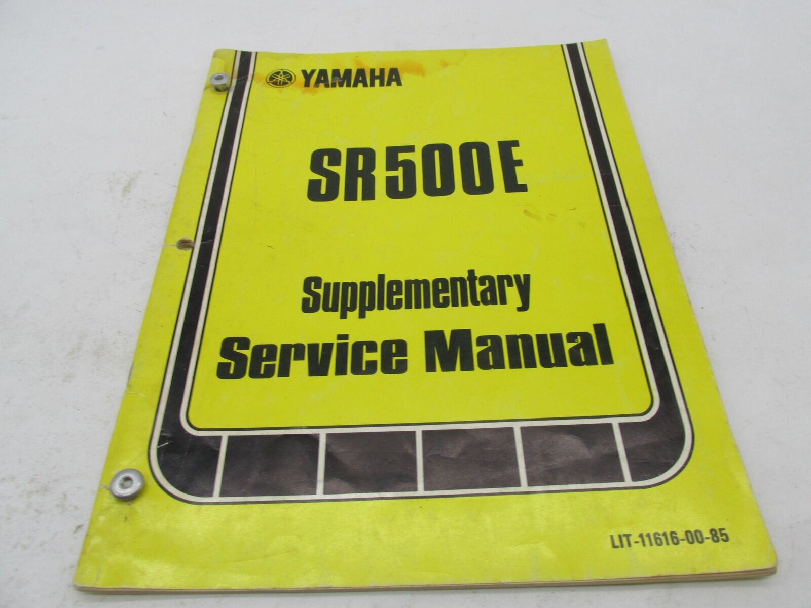 Yamaha SR500E Supplementary Service Manual LIT-11616-00-85