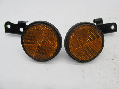 Pair of Vintage Original Ducati Stanley Amber Lens Reflectors 072-1042