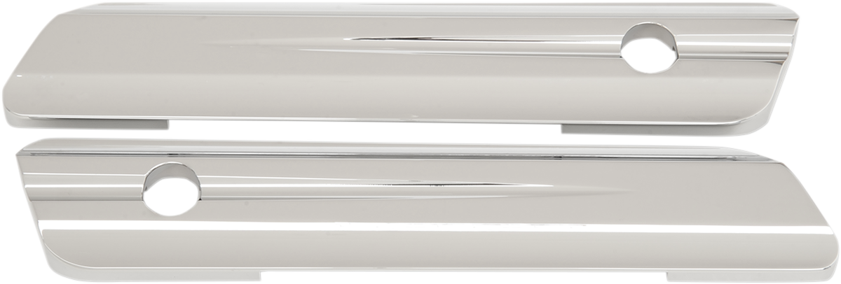 Drag Specialties Saddlebag Hinge Covers Chrome 3501-1087