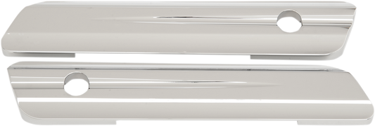 Drag Specialties Saddlebag Hinge Covers Chrome 3501-1087
