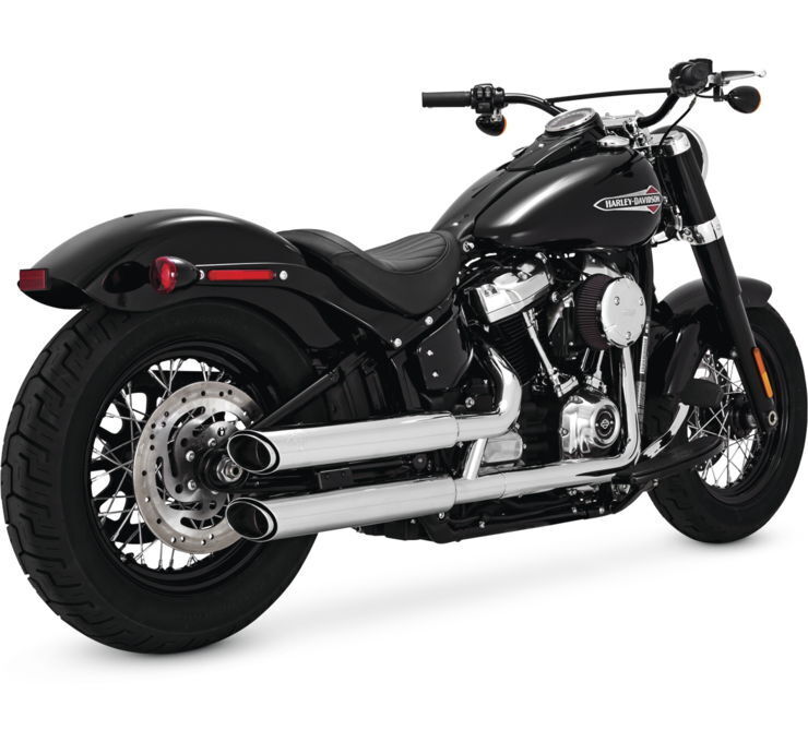 Vance & Hines PCX Twin Slash 3" Slip-Ons Chrome 16335