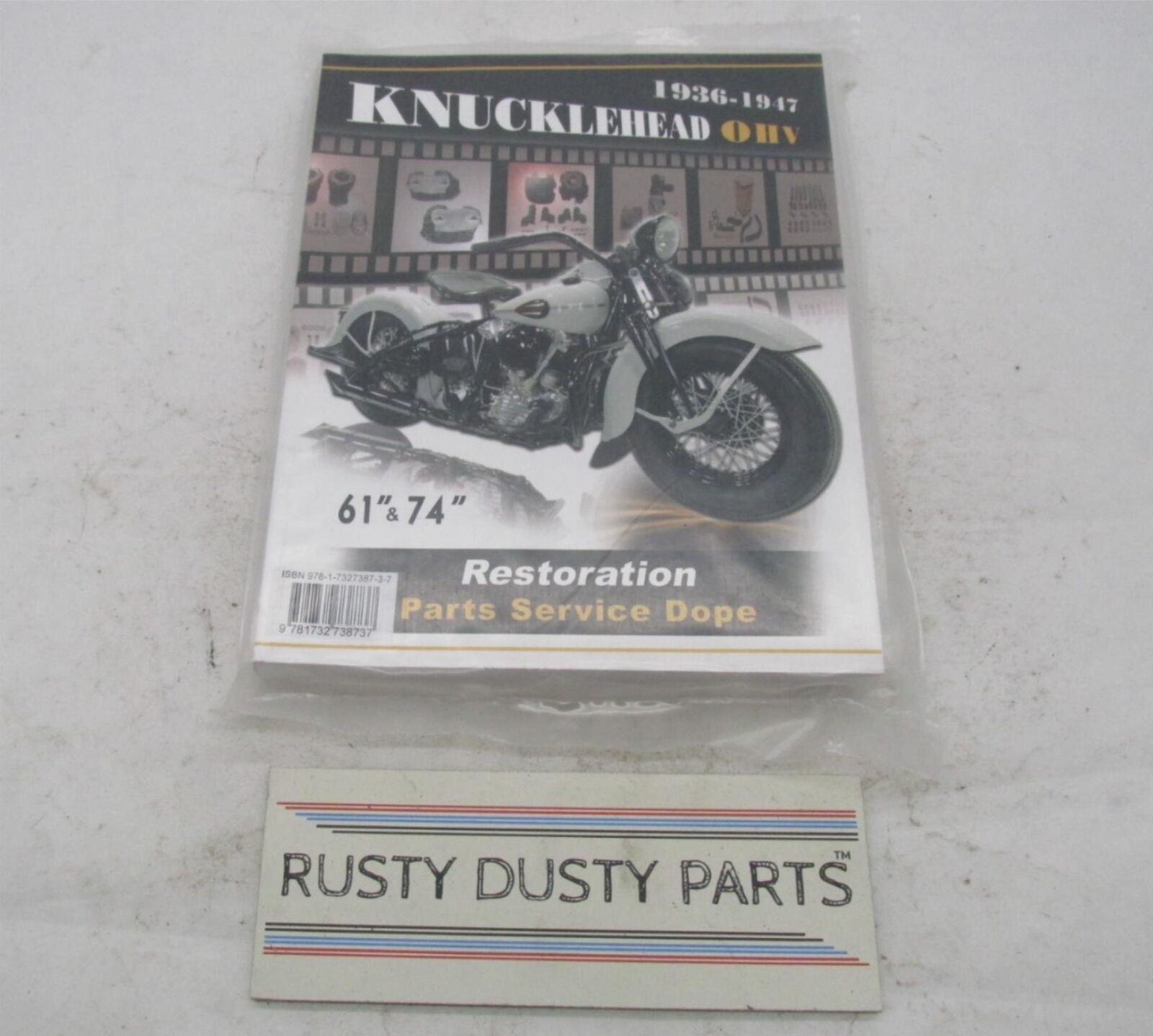 Harley Davidson 1936 to 1947 Knucklehead 61" & 74" Parts & Service Dope Book
