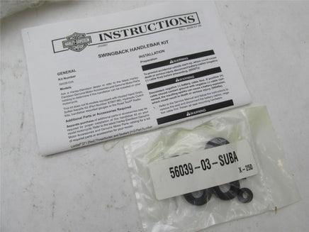 Harley Davidson Genuine NOS Softail Dyna Swingback Handlebar Kit T-Bar 56039-03A