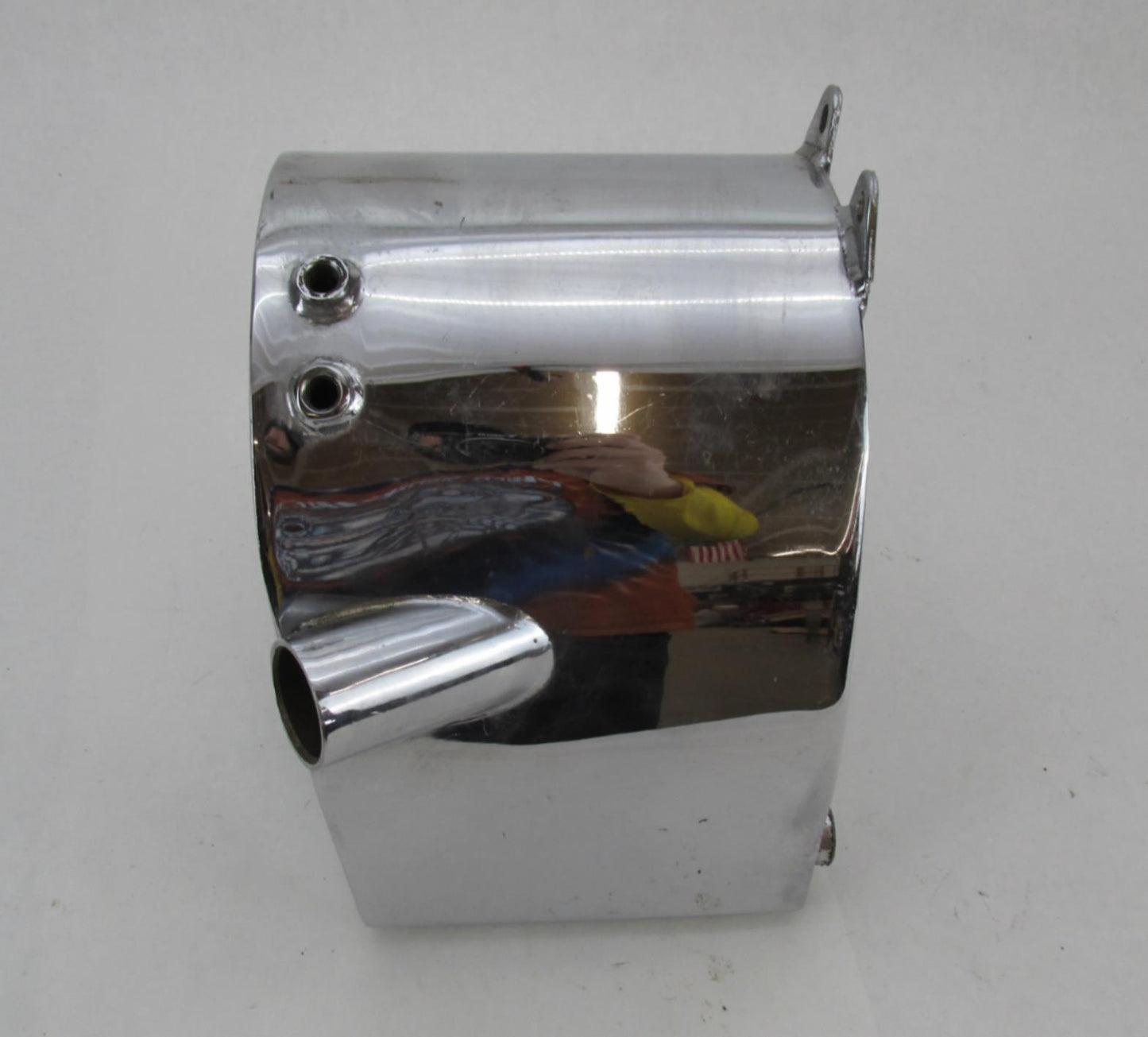 Harley Davidson Chrome Custom Chopper Large Capacity Horseshoe Oil Tank New Look