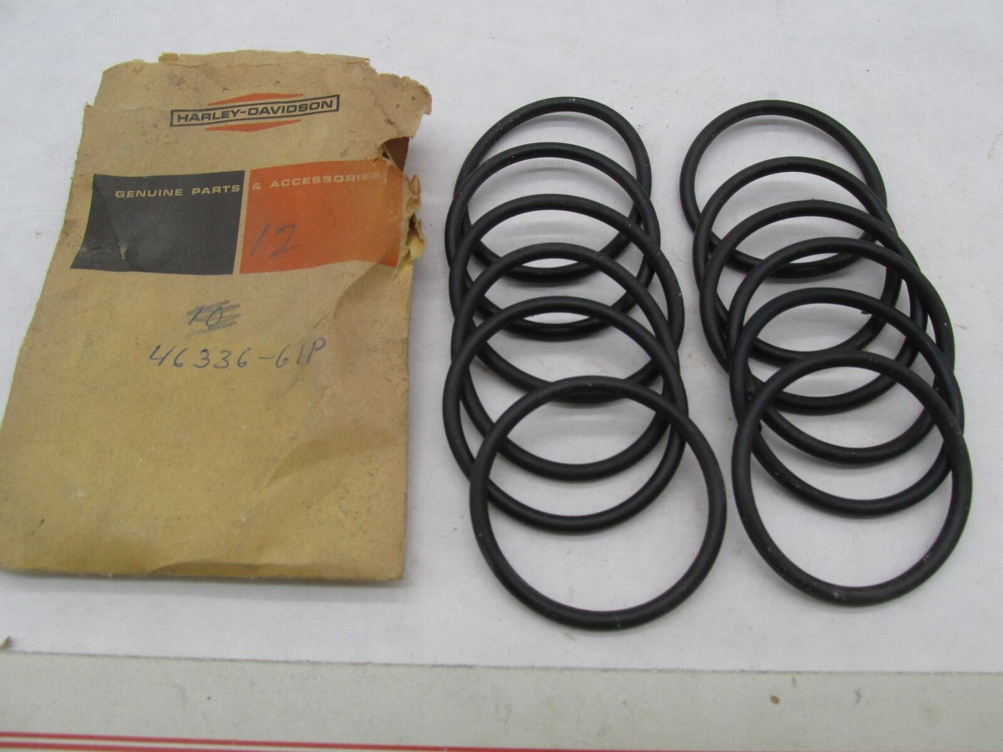 Lot of 12 Harley Davidson Genuine NOS Aermacchi O-Ring Seals 46336-61P