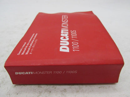 Ducati Official Factory Monster 1100 1100S Motorcycle Owner's Manual Book