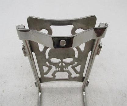 Harley Davidson Chrome 86- 07 Chrome Skull Luggage Rack