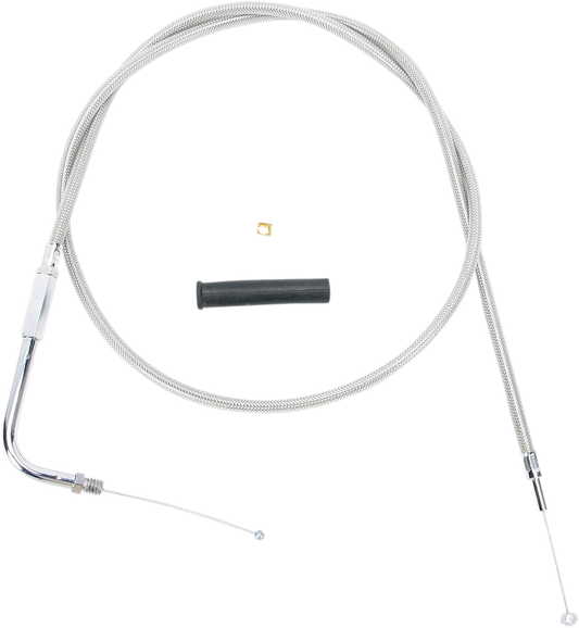 Drag Specialties Alternative Length Braided Throttle Cable 44in.