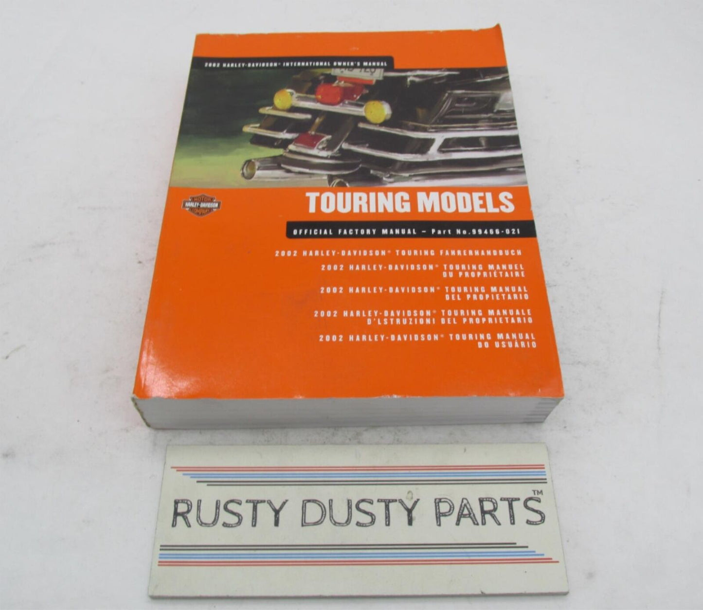 Harley-Davidson Official Factory 2002 Touring Factory Service Manual 99466-021