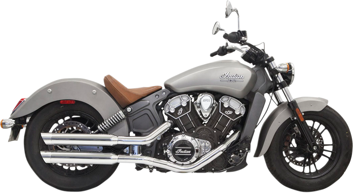Bassani 3" Slip-On Mufflers Chrome Slash Cut 8S27SC