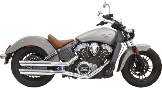 Bassani 3" Slip-On Mufflers Chrome Slash Cut 8S27SC