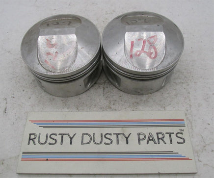 Pair of Harley Davidson Ross NOS High Performance Over Sized 392 Pistons