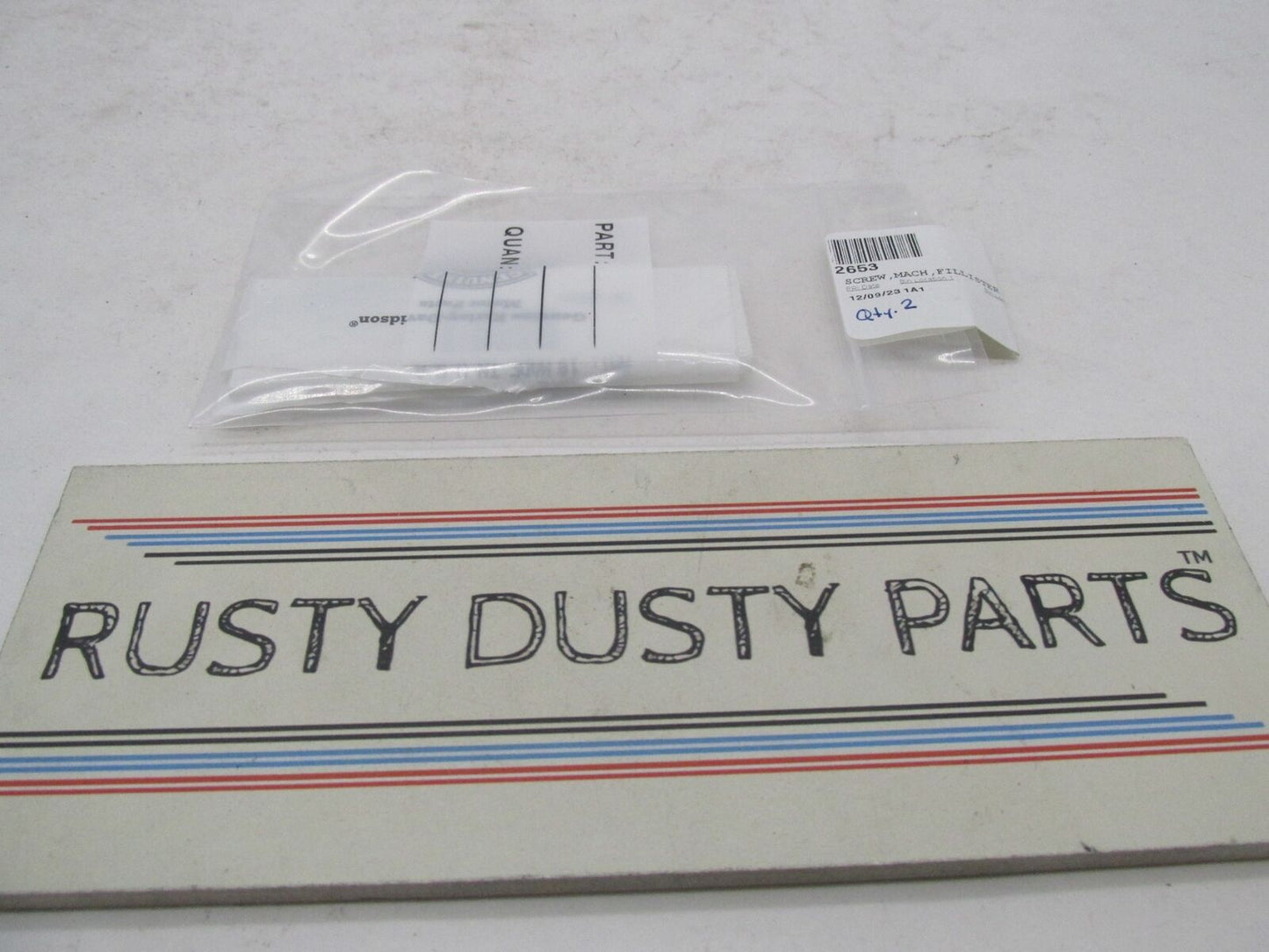 Lot of 2 Harley-Davidson Genuine NOS Mach Fillister Screws 2653