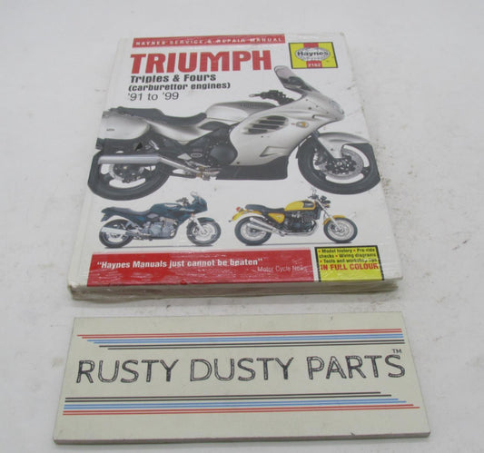 Haynes Triumph Triples & Fours 91-99 Carburetor Engines Service & Repair Manual