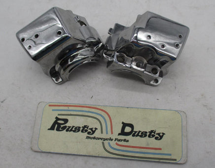 Harley Davidson Pair of Lower Portion Chrome Switch Housings