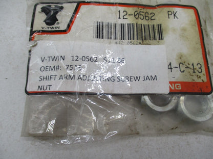 Lot of 5 Harley Davidson V-Twin Shift Arm Adjusting Screw Jam Nuts 12-0562 7515