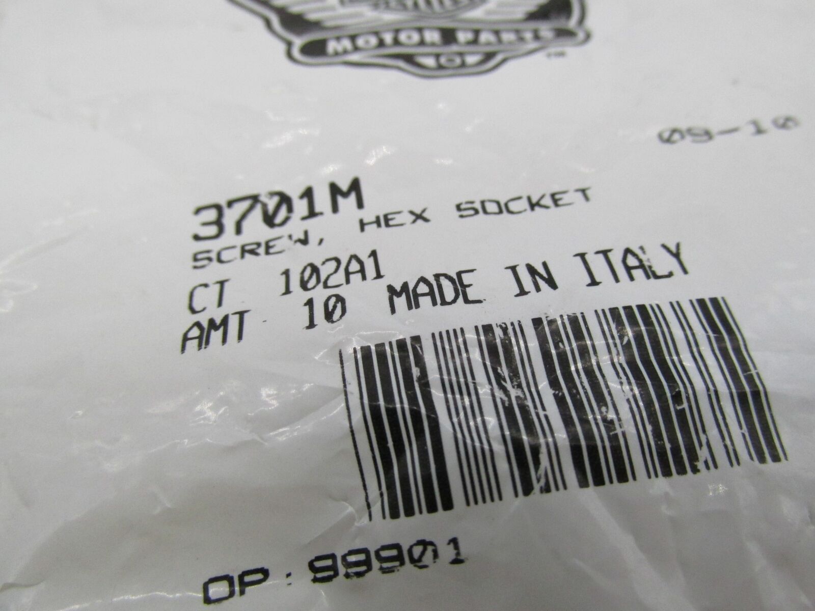 Lot of 2 Harley-Davidson Genuine NOS Hex Socket Screws 3701M