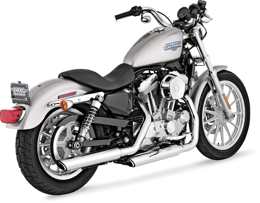 Vance & Hines Twin Slash 3in. Slip-Ons Chrome 16839