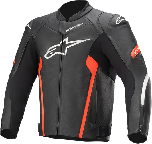 Alpinestars Faster V2 Airflow Leather Jacket Black/Red 48 3103521-1030-48