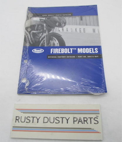 Buell Harley Official Factory Sealed 2004 Firebolt Parts Catalog 99574-04Y