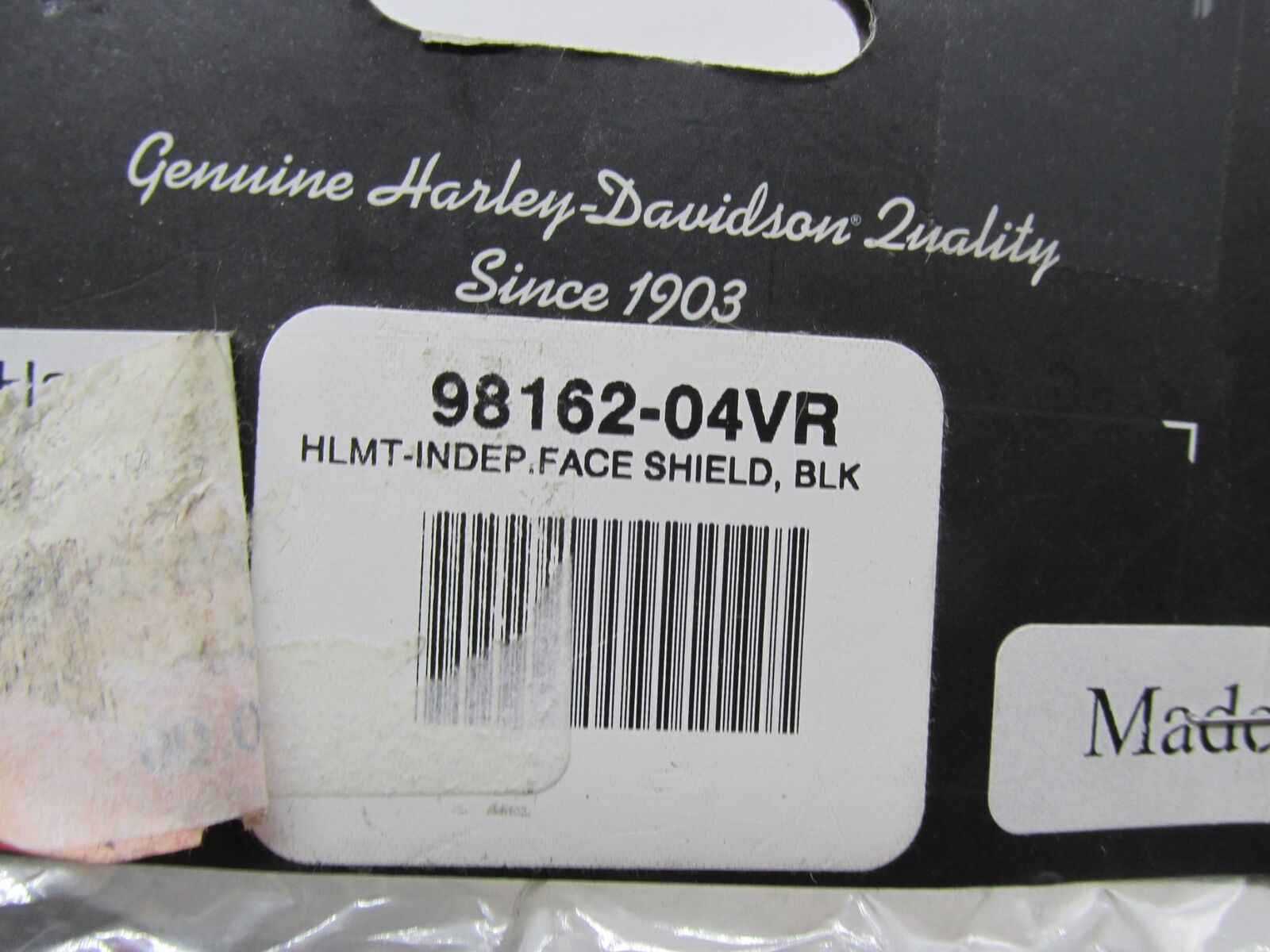 Harley Davidson Genuine NOS Tinted Face Shield Helmet Visor 98162-04VR
