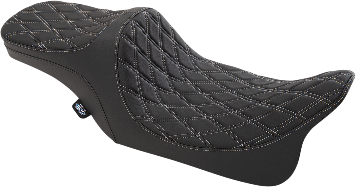 Drag Specialties Predator III 2 Up Seat Double Diamond 0801-1309
