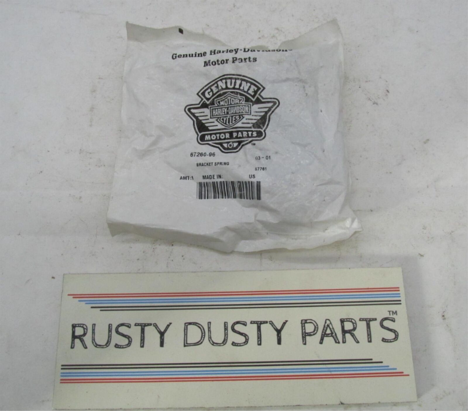 Harley-Davidson Genuine NOS Softail Dash Panel Support Bracket Spring 67260-96