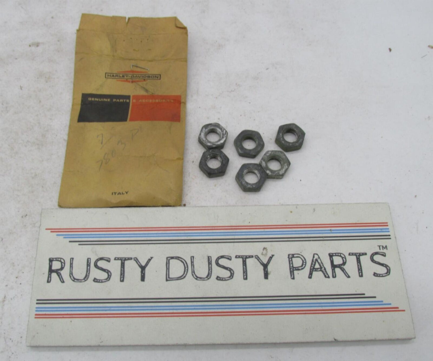 Lot of 6 Harley-Davidson Genuine NOS Aermacchi Hex Nuts 7803P
