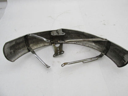 Vintage Patina Chrome 4.5" Wide Front Fender Triumph BSA Norton Ducati Guzzi