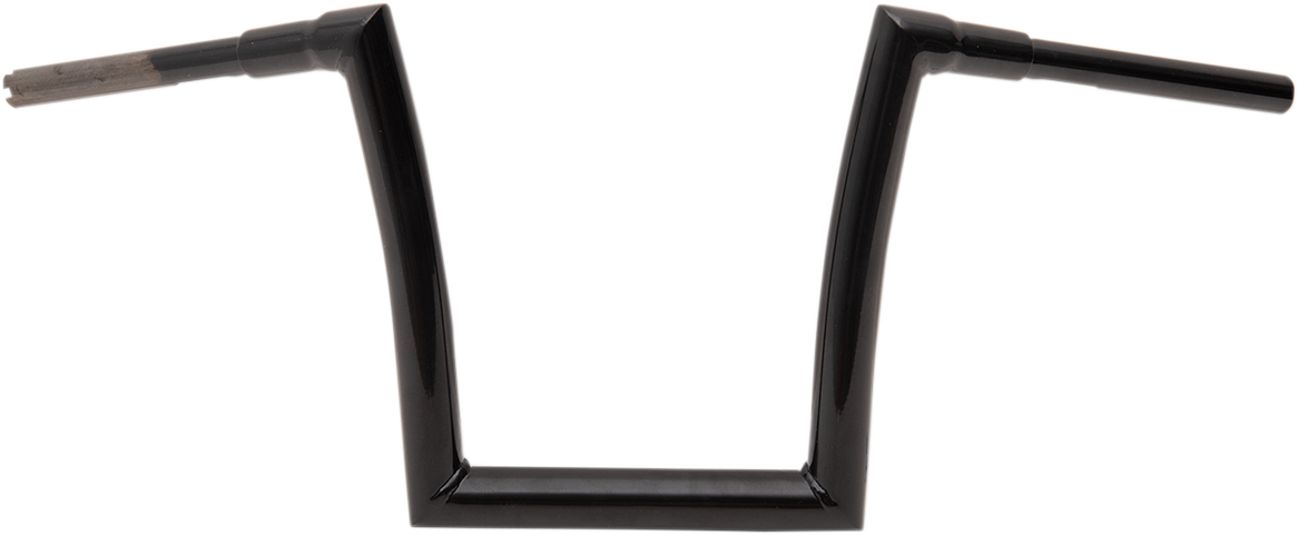 Todd's Cycle 1 1/2" Strip Handlebars 12" Rise Black Gloss 0601-4884