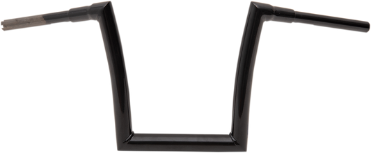 Todd's Cycle 1 1/2" Strip Handlebars 12" Rise Black Gloss 0601-4884