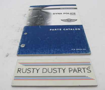 Harley-Davidson Official Factory 2003 Dyna Police Models Parts Catalog 99544-03