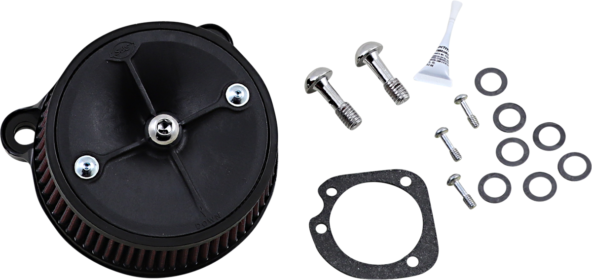 S & S Cycle Super Stock Stealth Air Cleaner Kit 170-0302E