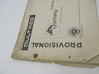 Bultaco Original Provisional 1973 Pursang Parts Catalog List 120.32-P117