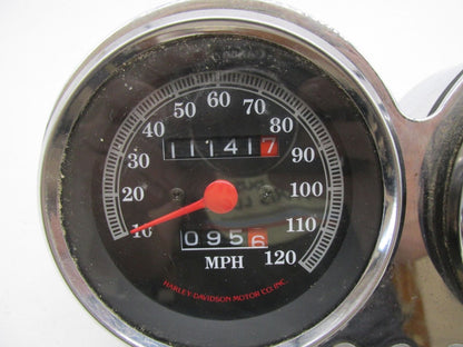Harley-Davidson Genuine Chrome Dual Gauge Speedo & Tach Gauge Clock Assembly