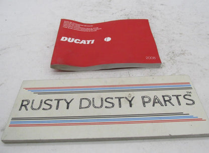 Ducati Official Factory 2008 Motorcycle World Dealer Guide Book