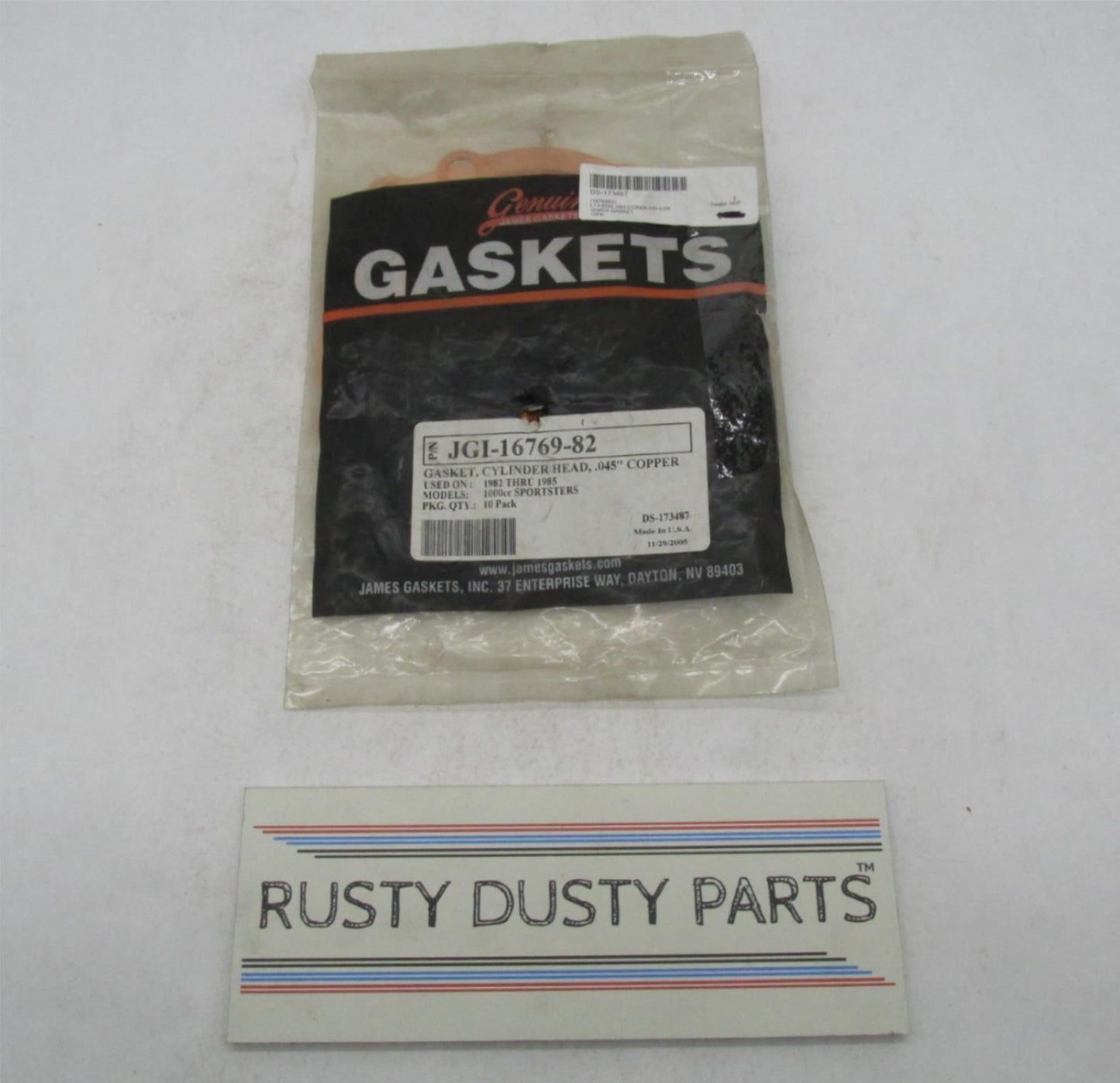 Lot of 9 Harley Sportster 1982-1985 Cylinder Head Copper Gaskets JGI-16769-82