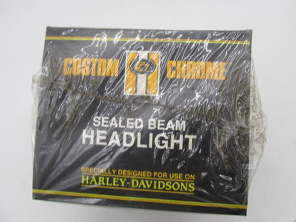 Harley Custom Chrome 5-3/4" 5.75" Tribar Spotlight 60/55W Bulb Headlight 15-084