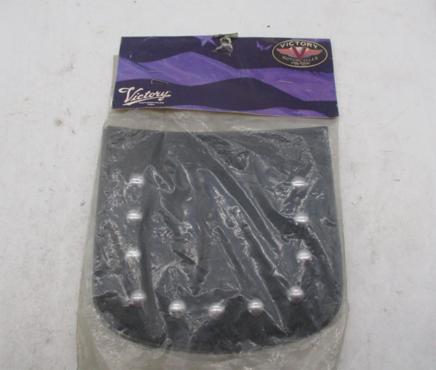 Victory Genuine NOS Motorcycle V92SC Studded Mud Flap Leather 2873386