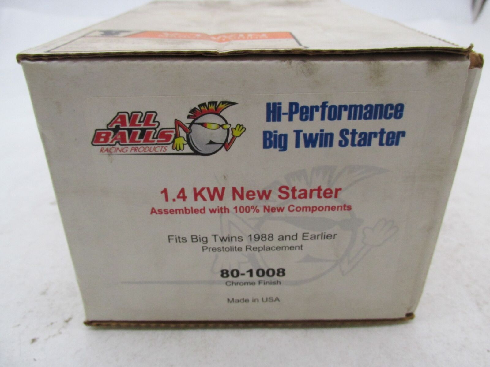 ALL BALLS Harley Davidson Big Twin Chrome Prestolite Starter Motor 80-1008