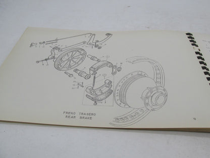 Bultaco Original Factory 1969 El Bandido Motorcycle Catalog Parts List