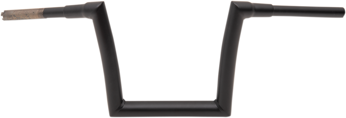 Todd's Cycle 1 1/2" Strip Handlebars 10" Rise Black Flat 0601-4882