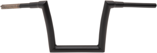 Todd's Cycle 1 1/2" Strip Handlebars 10" Rise Black Flat 0601-4882