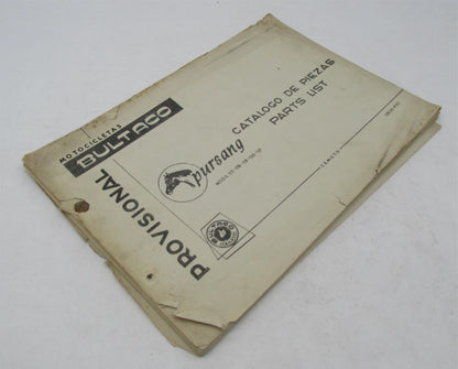 Bultaco Original Provisional 1973 Pursang Parts Catalog List 120.32-P117
