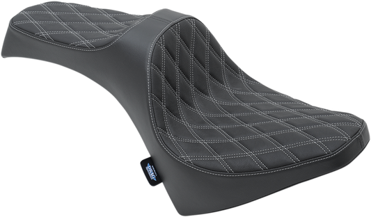 Drag Specialties Predator III Seats Black Silver 0810-2120
