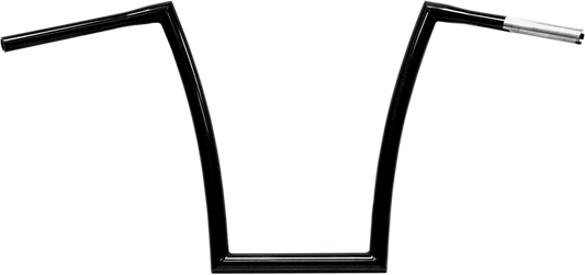 Todd's Cycle 1 1/4" Strip Handlebars 17" Black 0601-2723